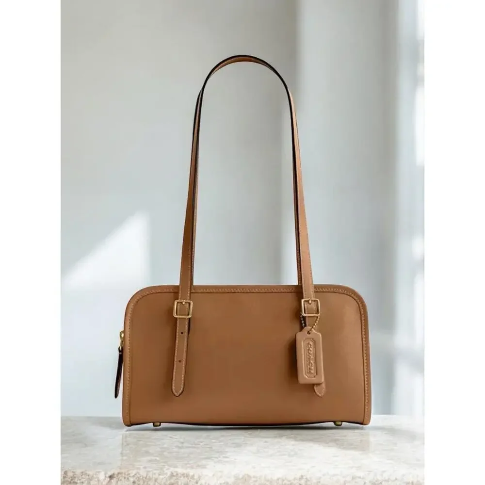 NWT Coach CM565 Leather Swing Zip Shoulder Bag